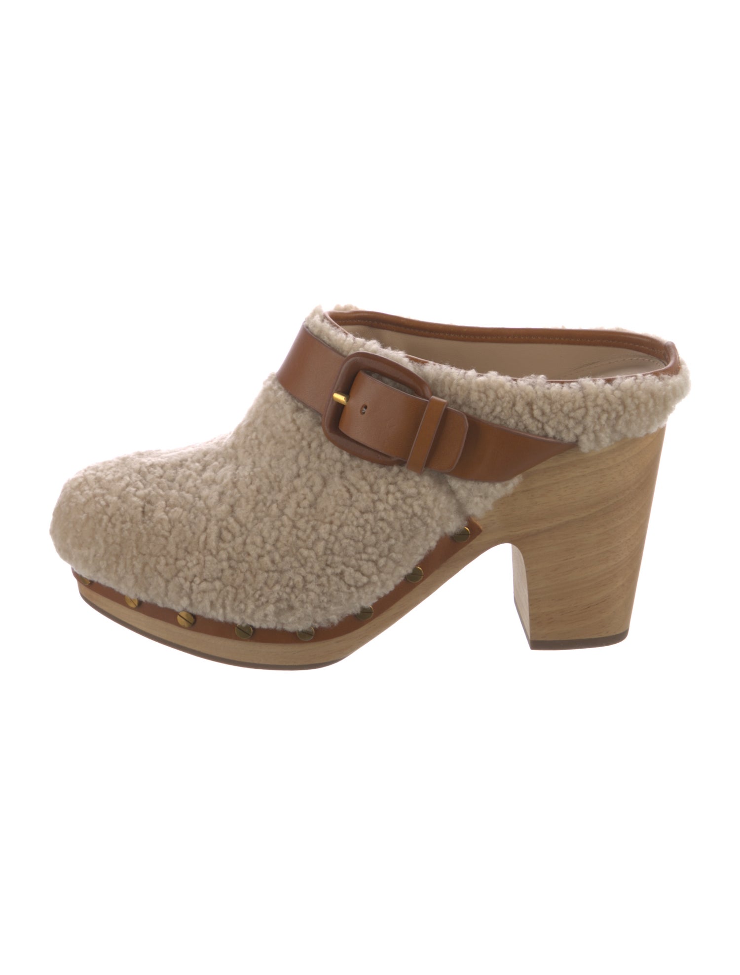 Veronica Beard Faux Fur Fur Trim Mules