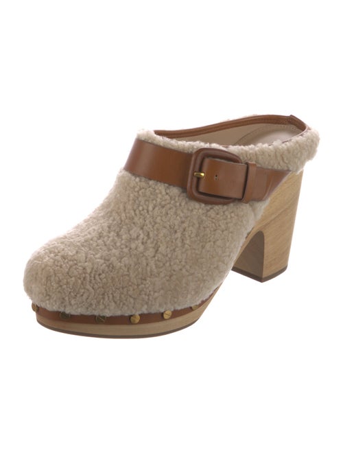 Veronica Beard Faux Fur Fur Trim Mules
