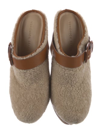 Veronica Beard Faux Fur Fur Trim Mules