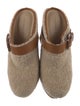 Veronica Beard Faux Fur Fur Trim Mules