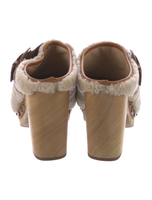 Veronica Beard Faux Fur Fur Trim Mules