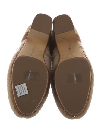 Veronica Beard Faux Fur Fur Trim Mules