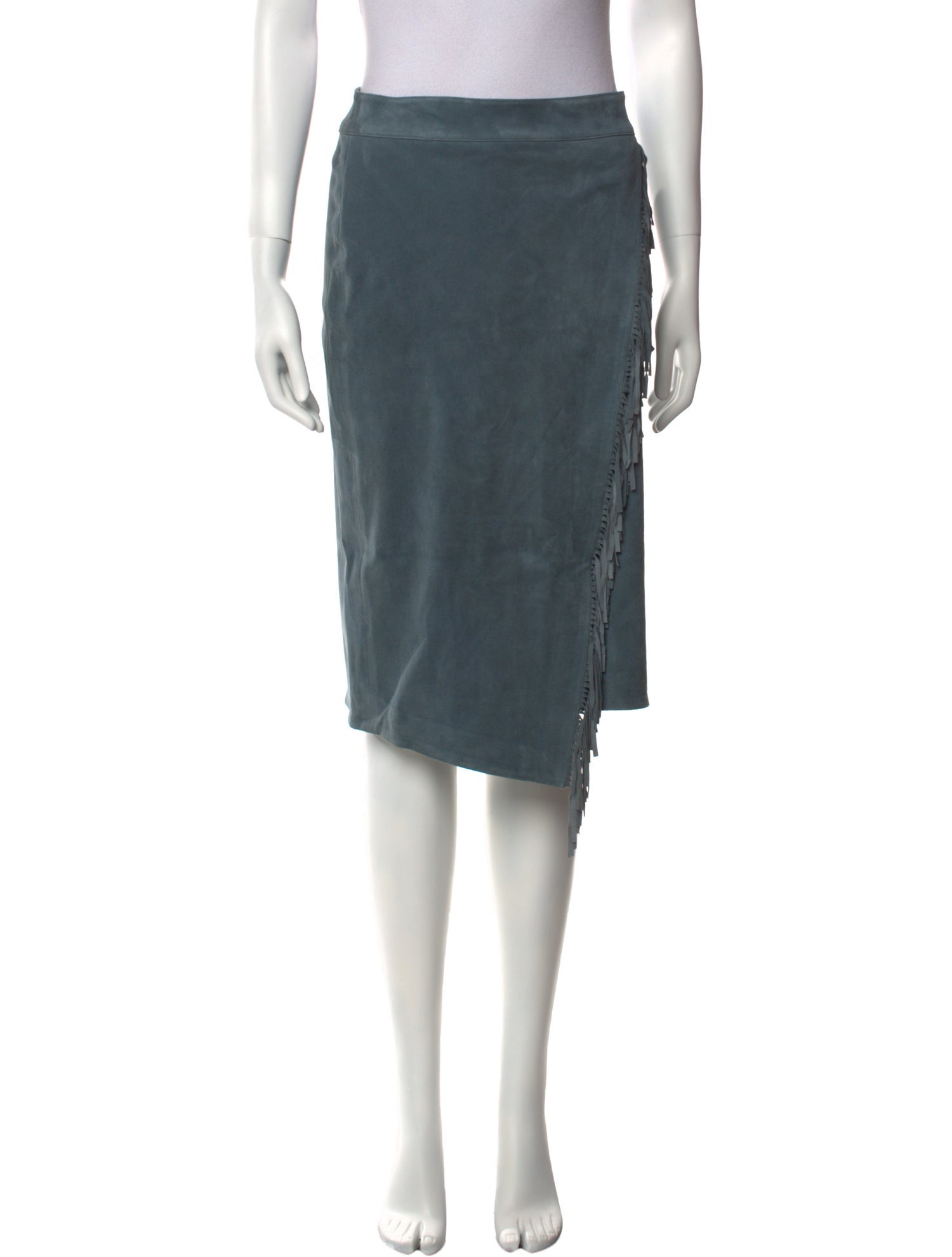 Veronica Beard Lambskin Knee-Length Skirt