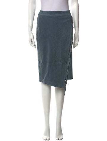 Veronica Beard Skirts Lambskin Knee-Length Skirt US 2 | XS