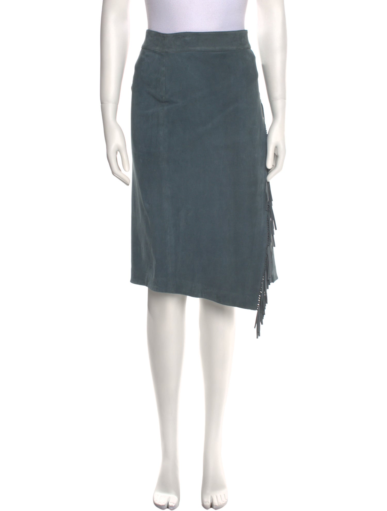 Veronica Beard Lambskin Knee-Length Skirt