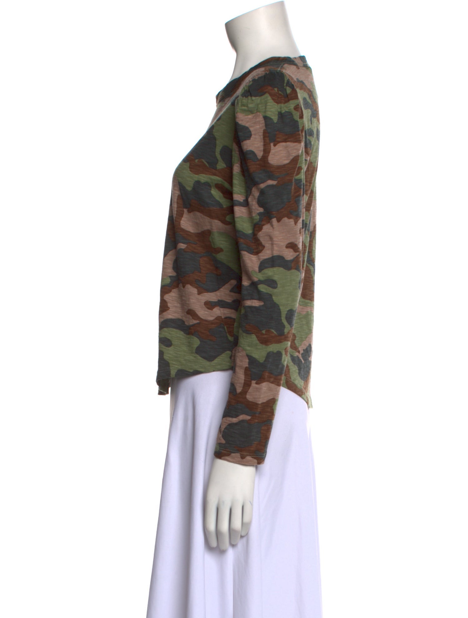 Veronica Beard Printed Crew Neck Top