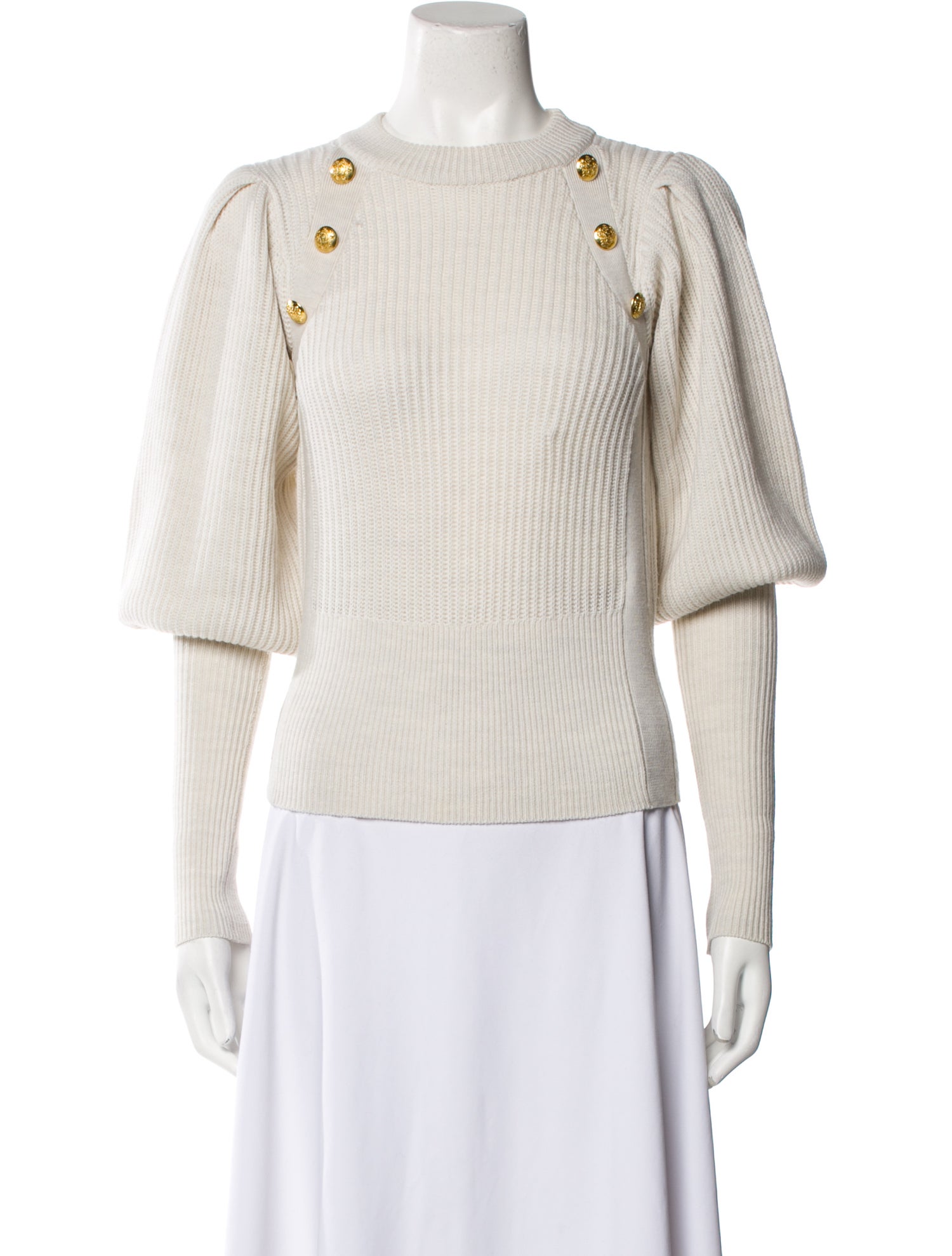 Veronica Beard Merino Wool Crew Neck Sweater