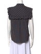 Veronica Beard Plaid Print Sleeveless Polo