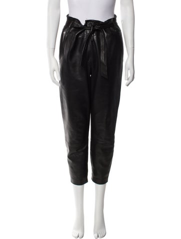 Veronica Beard Pants Lamb Leather Straight Leg US 6 | M