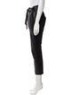 Veronica Beard Lamb Leather Straight Leg Pants