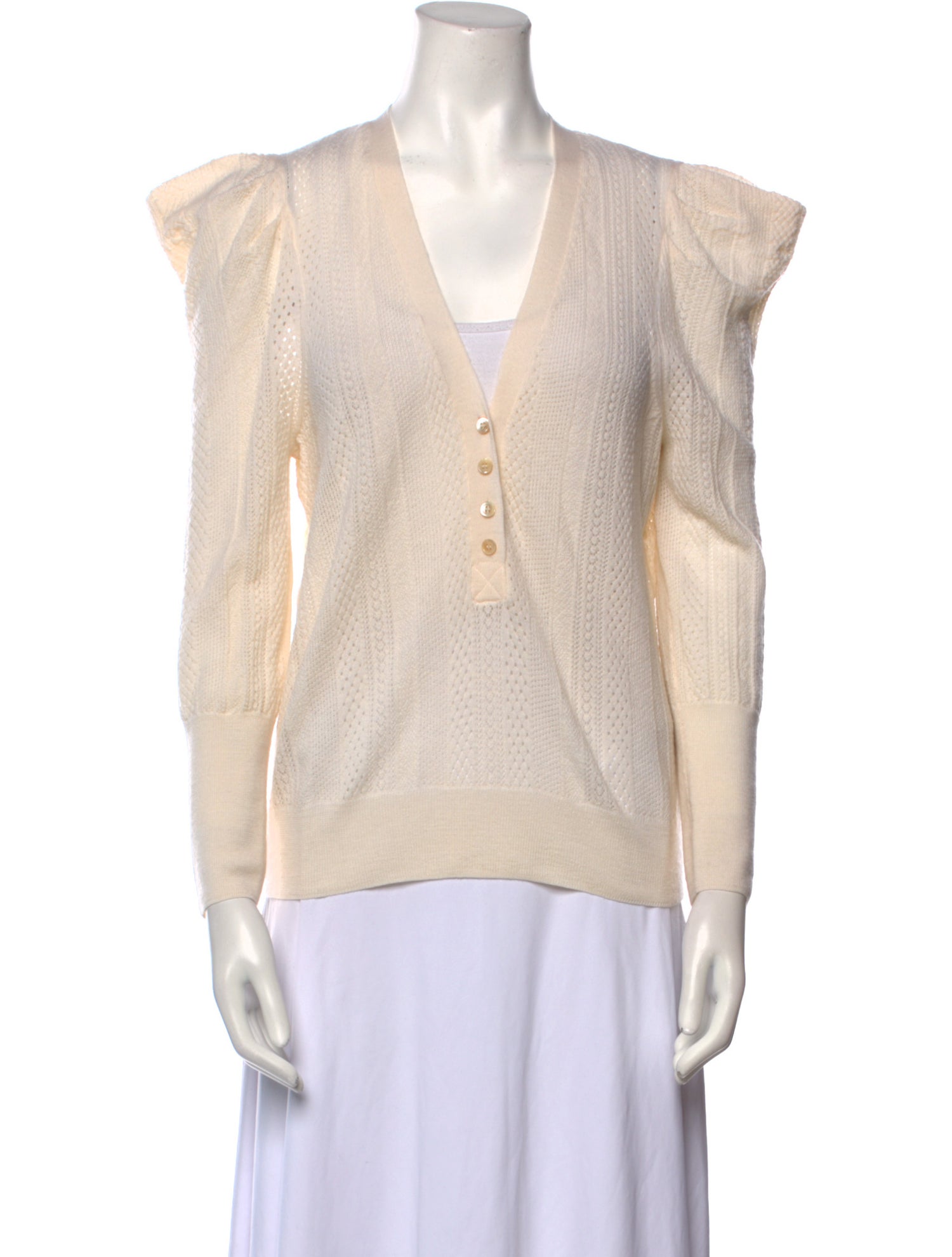 Veronica Beard Merino Wool V-Neck Sweater