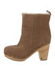 Veronica Beard Suede Whipstitch Trim Boots
