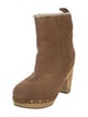 Veronica Beard Suede Whipstitch Trim Boots