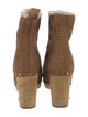 Veronica Beard Suede Whipstitch Trim Boots