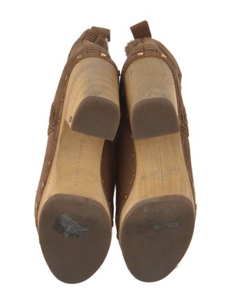 Veronica Beard Suede Whipstitch Trim Boots