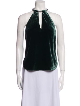 Veronica Beard Halterneck Sleeveless Blouse