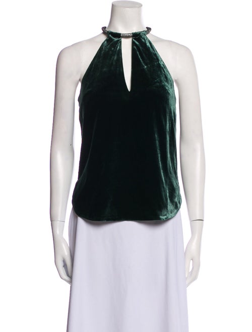 Veronica Beard Halterneck Sleeveless Blouse