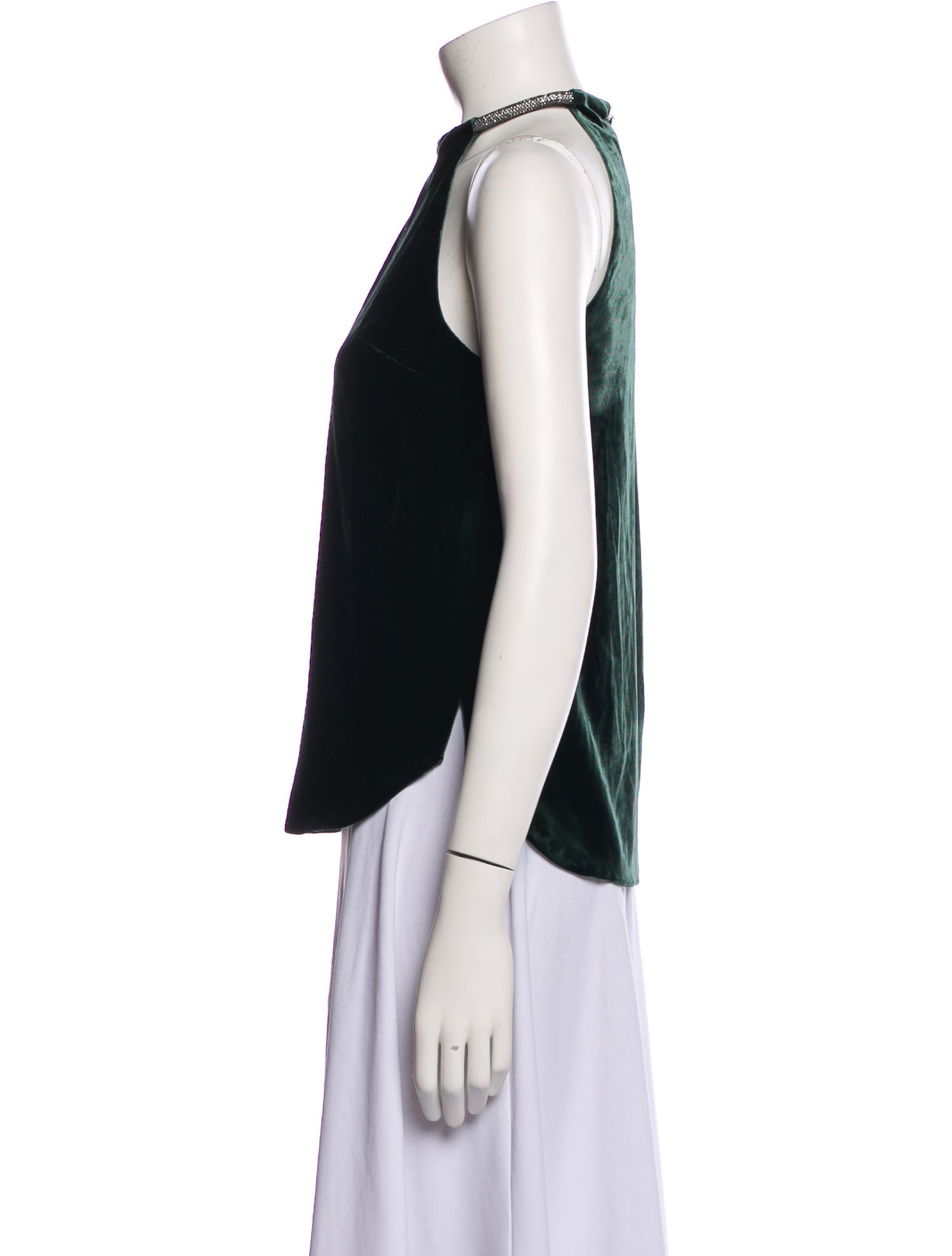 Veronica Beard Halterneck Sleeveless Blouse