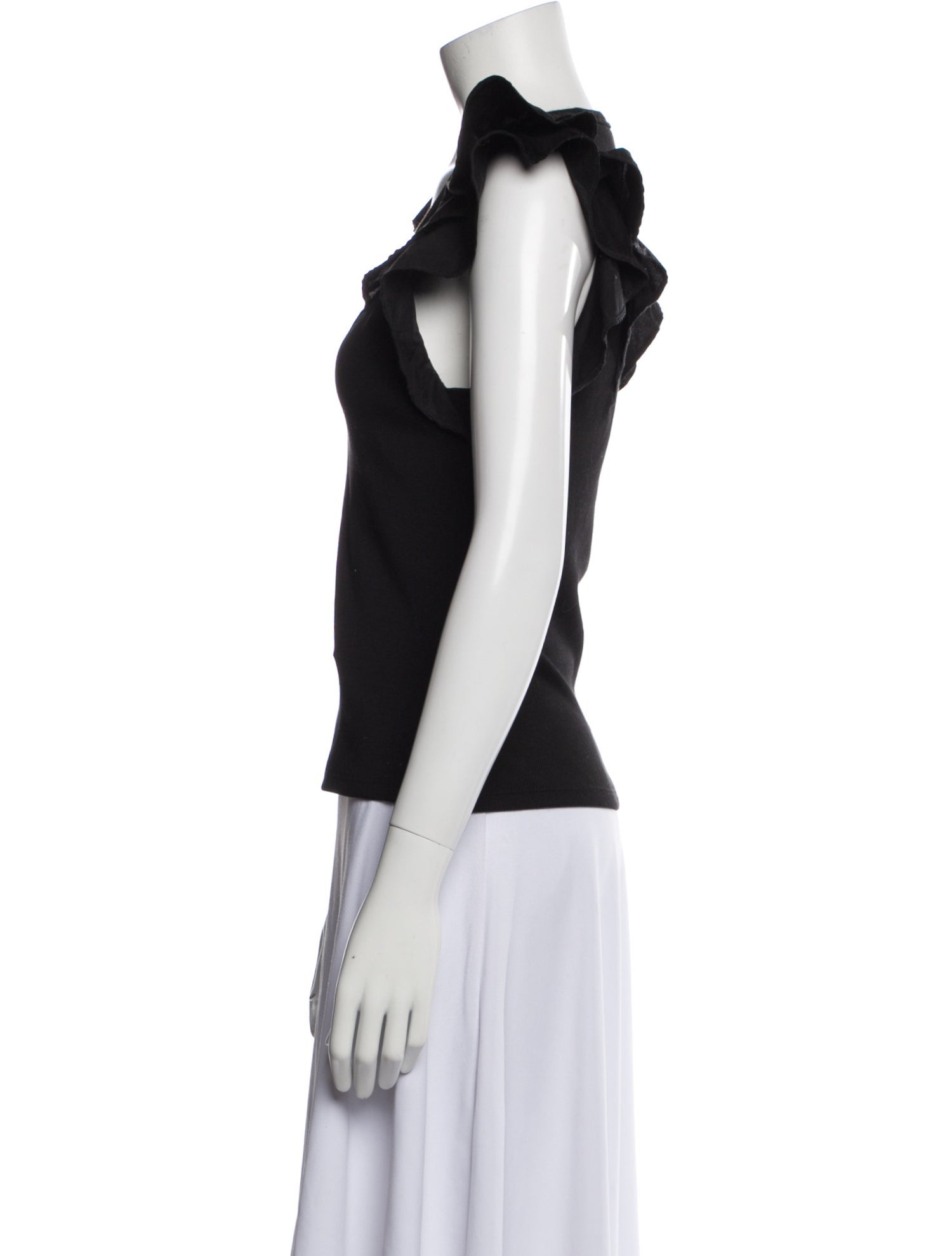 Veronica Beard V-Neck Sleeveless Blouse