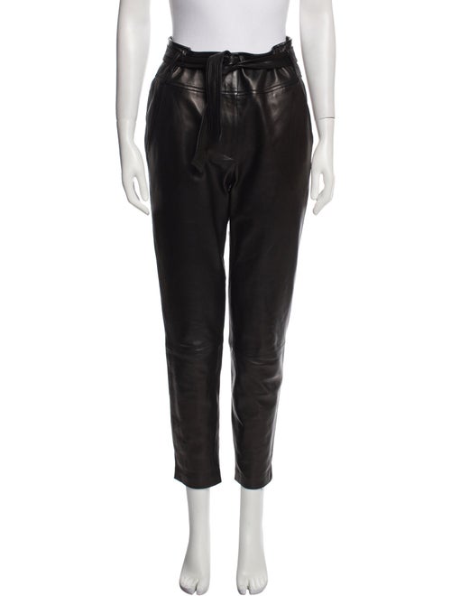Veronica Beard Lamb Leather Skinny Leg Pants