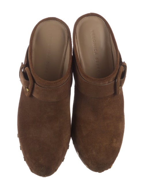 Veronica Beard Suede Studded Accents Mules