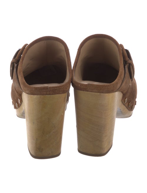 Veronica Beard Suede Studded Accents Mules