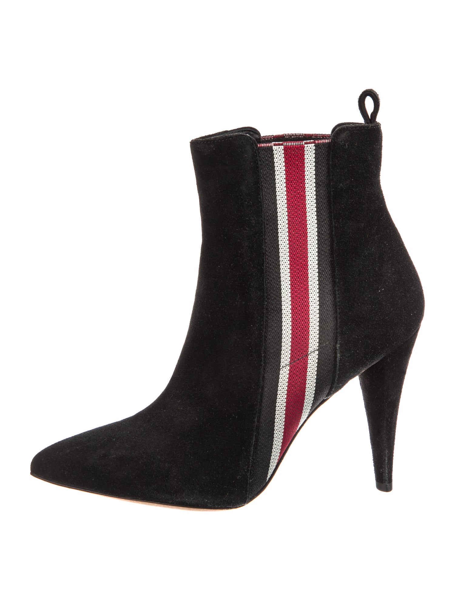 Veronica Beard Suede Colorblock Pattern Chelsea Boots