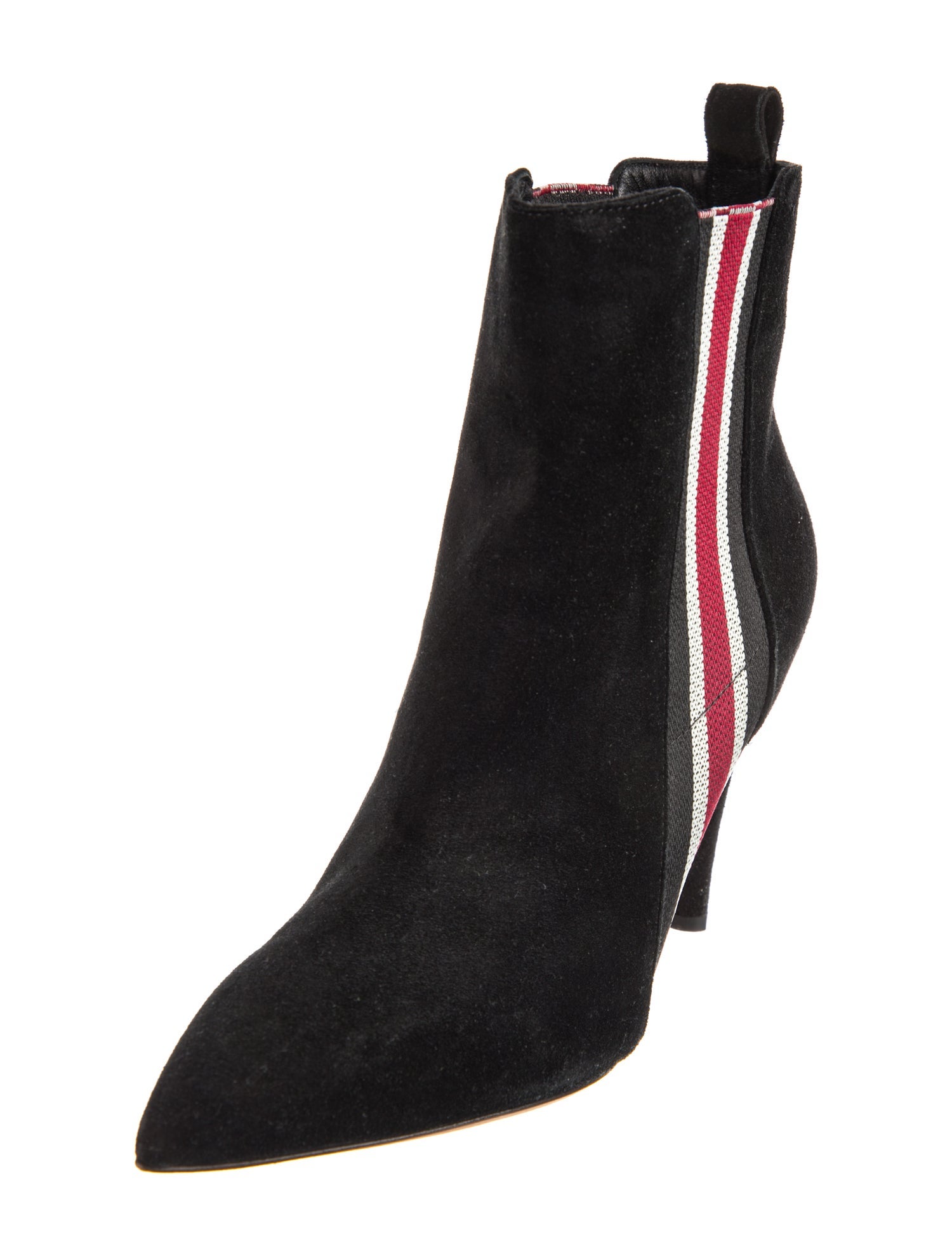 Veronica Beard Suede Colorblock Pattern Chelsea Boots