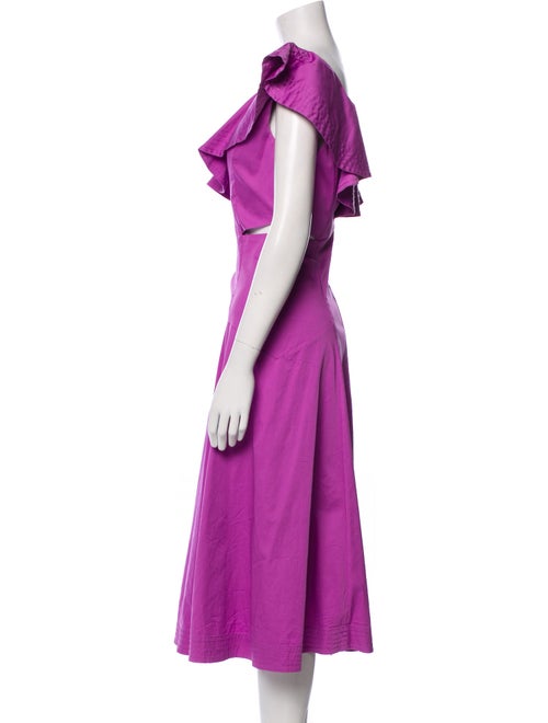 Veronica Beard One-Shoulder Long Dress