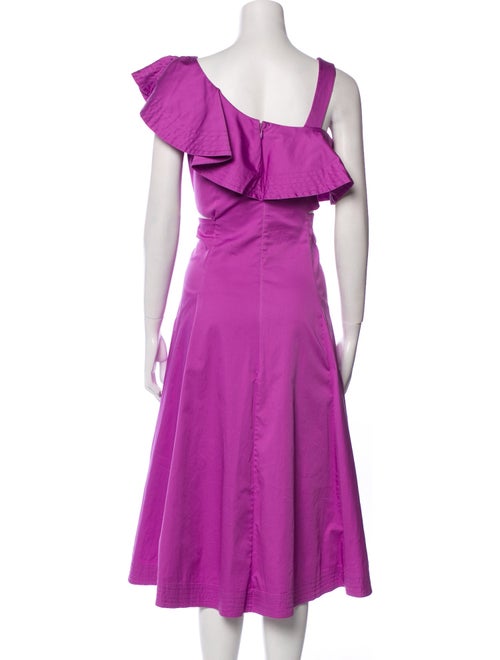 Veronica Beard One-Shoulder Long Dress