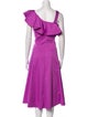 Veronica Beard One-Shoulder Long Dress