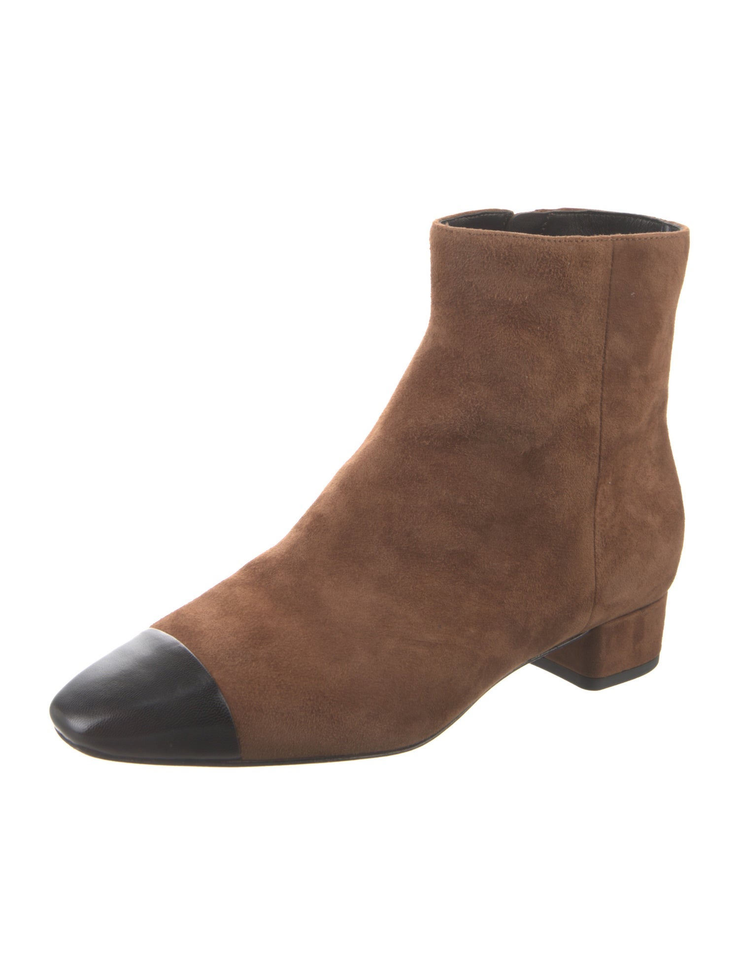 Veronica Beard Suede Colorblock Pattern Boots