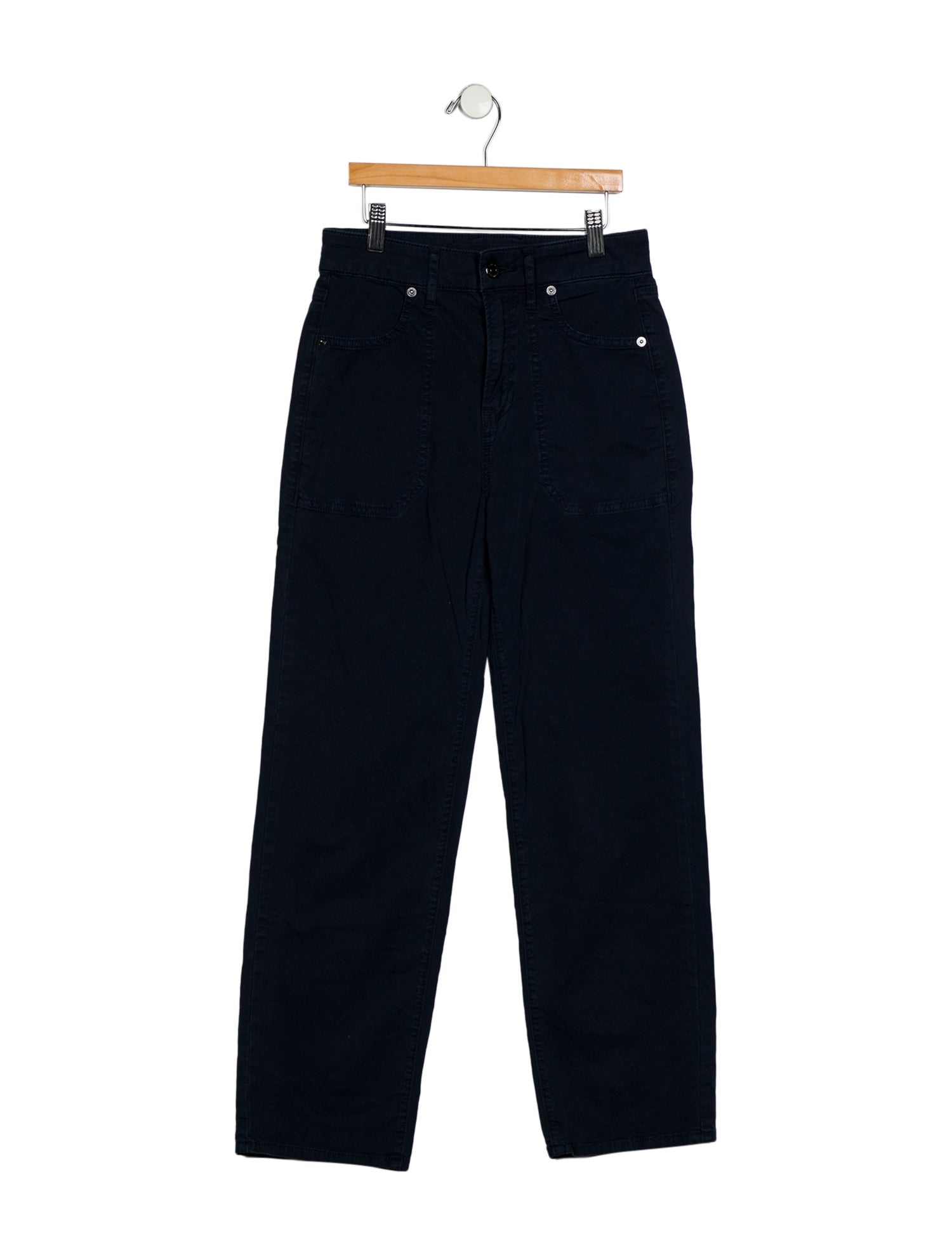 Veronica Beard High-Rise Straight Leg Jeans