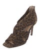 Veronica Beard Suede Animal Print Sandals