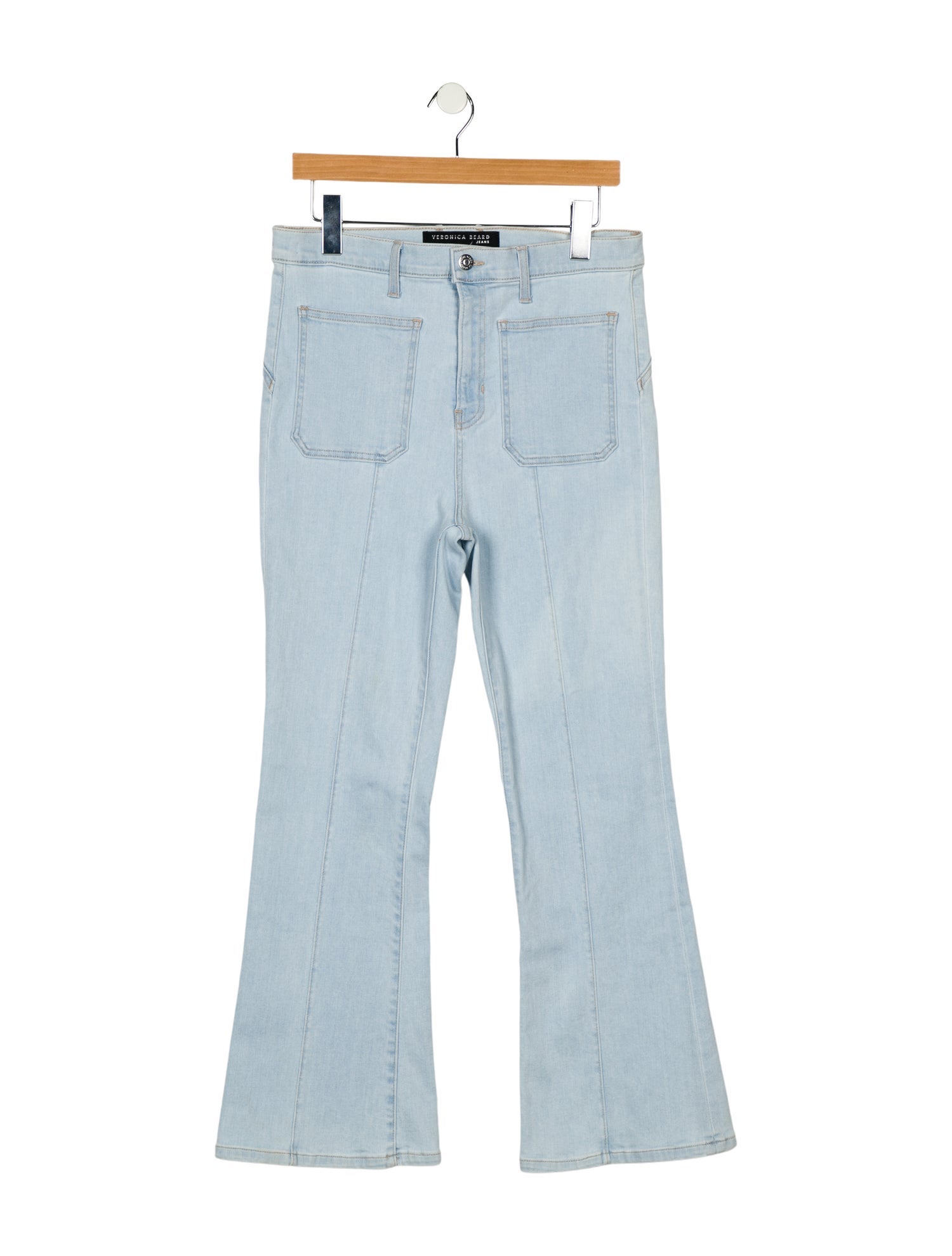 Veronica Beard High-Rise Wide Leg Jeans