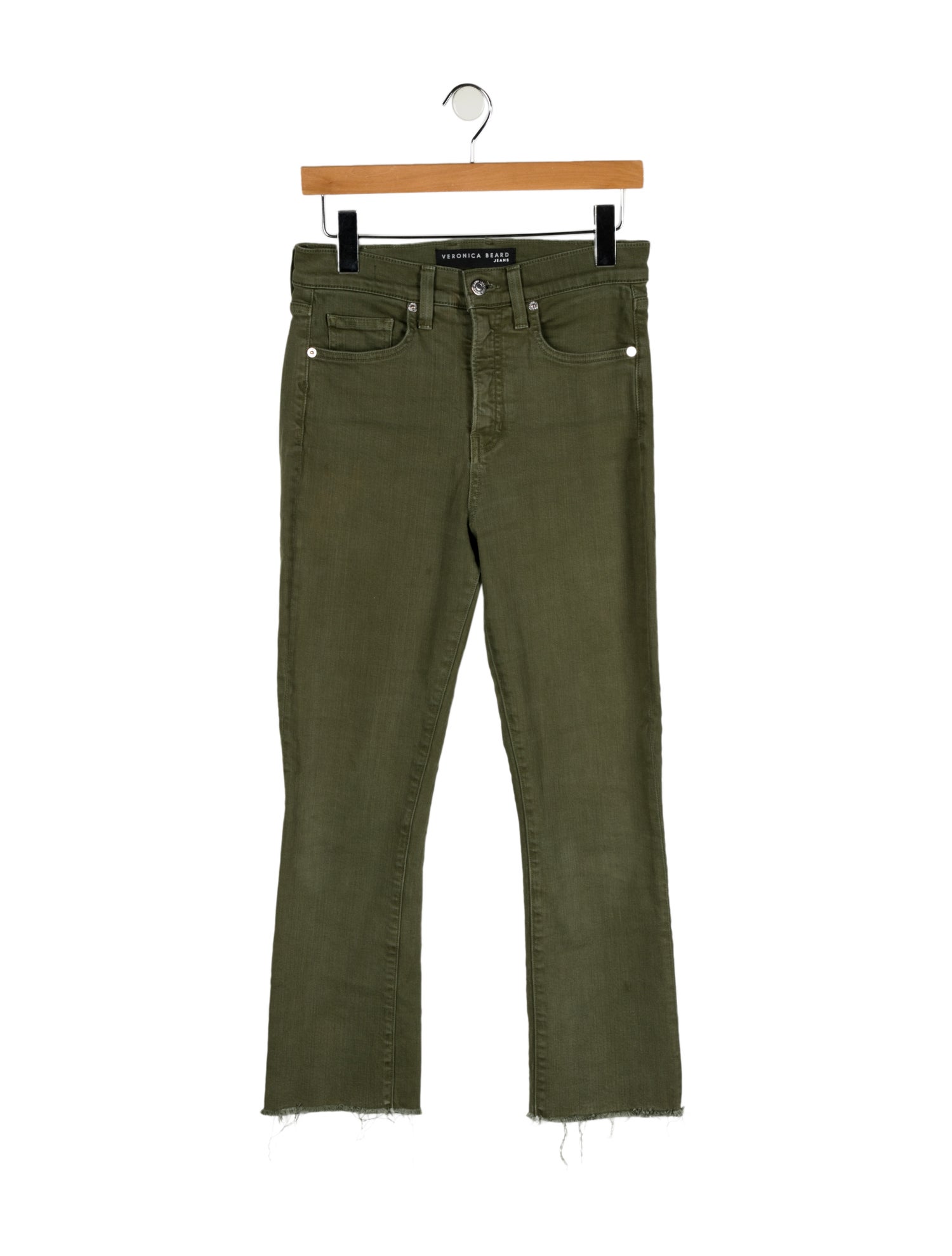 Veronica Beard High-Rise Straight Leg Jeans