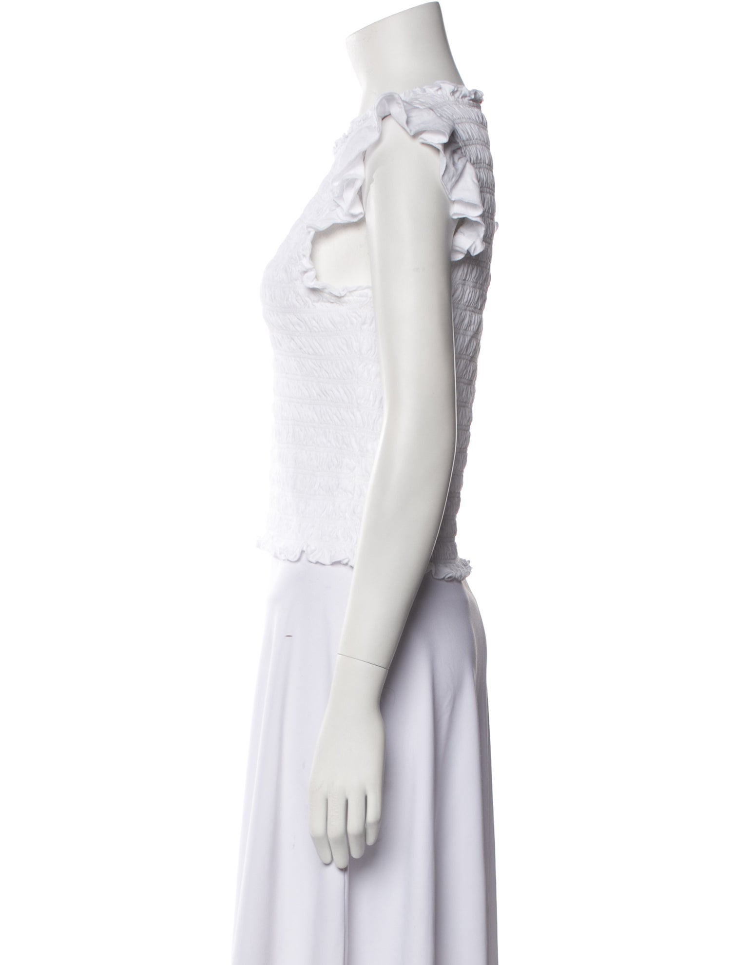 Veronica Beard Crew Neck Sleeveless Crop Top