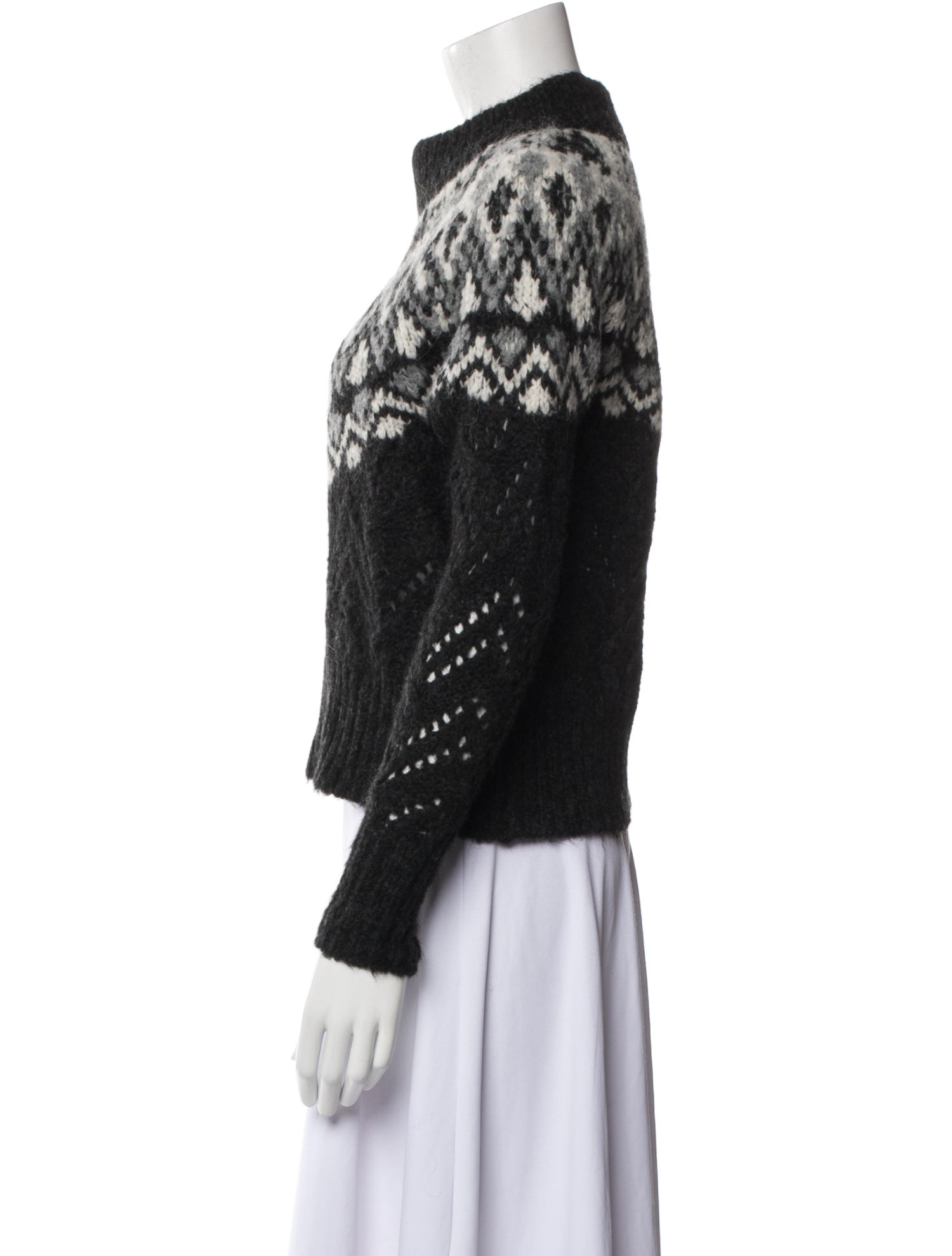 Veronica Beard Printed Turtleneck Sweater