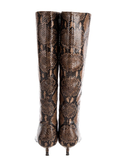 Veronica Beard Leather Animal Print Boots