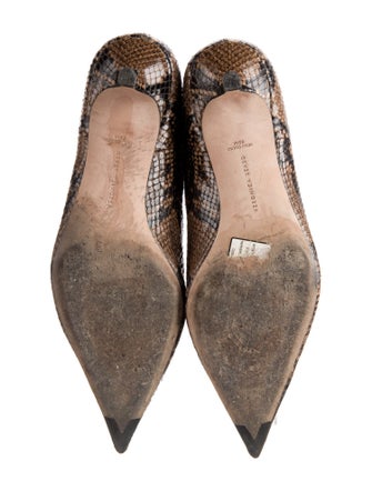 Veronica Beard Leather Animal Print Boots