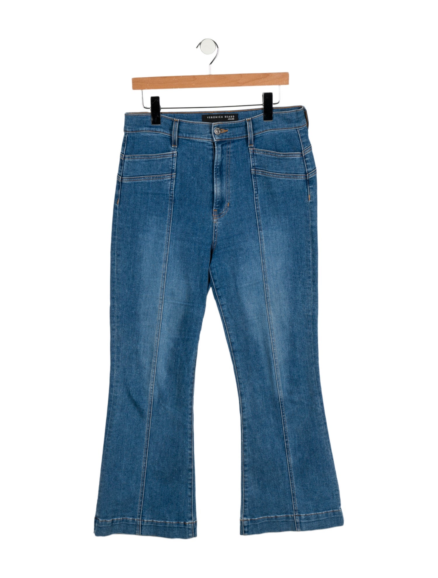 Veronica Beard High-Rise Wide Leg Jeans