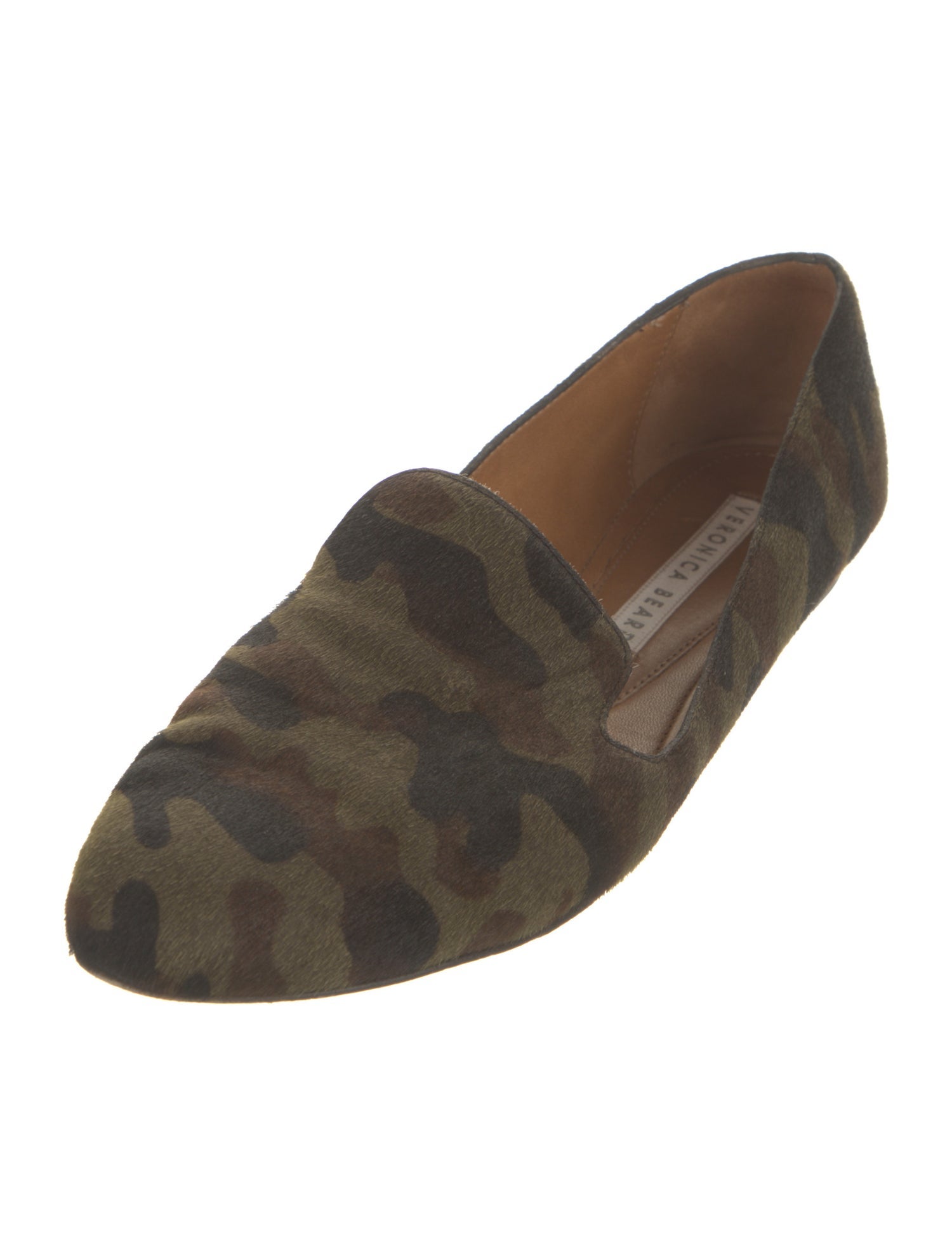 Veronica Beard Calf Hair Printed Loafers