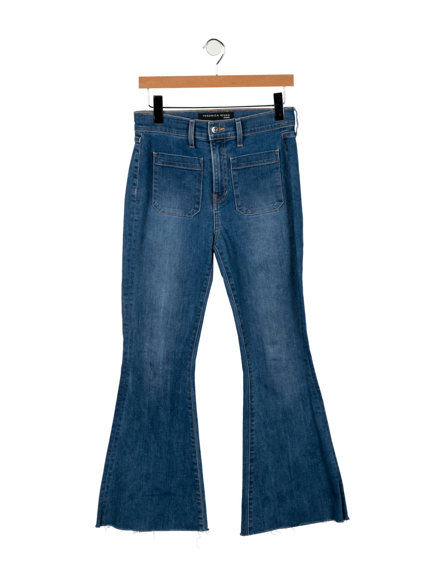 Veronica Beard High-Rise Wide Leg Jeans