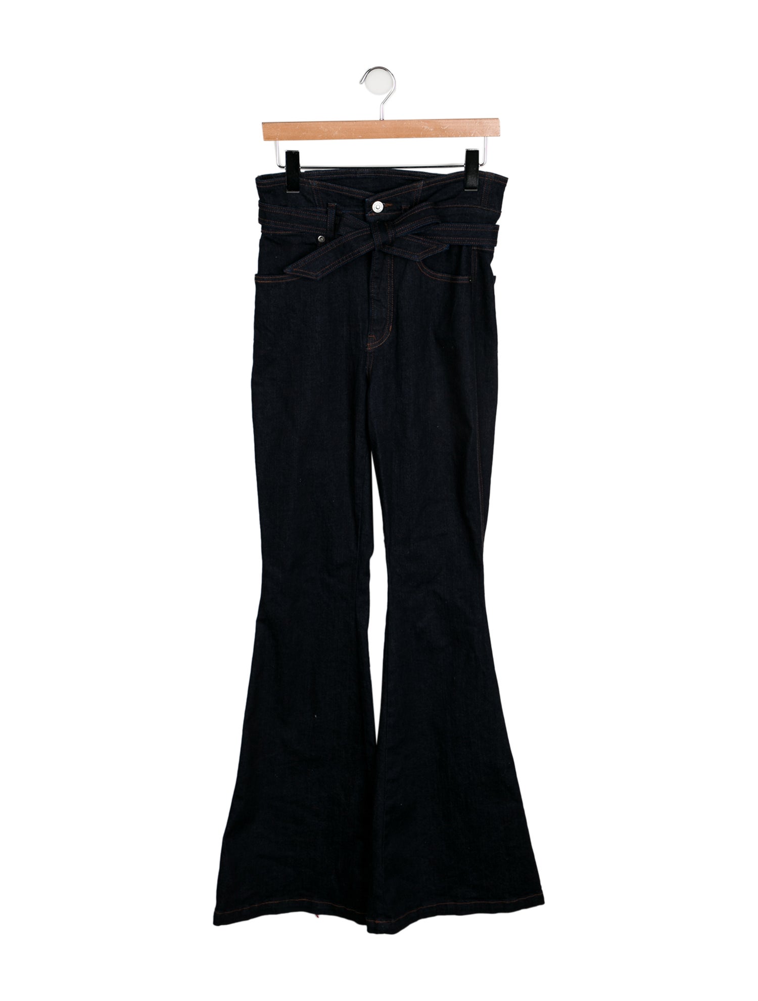 Veronica Beard High-Rise Wide Leg Jeans