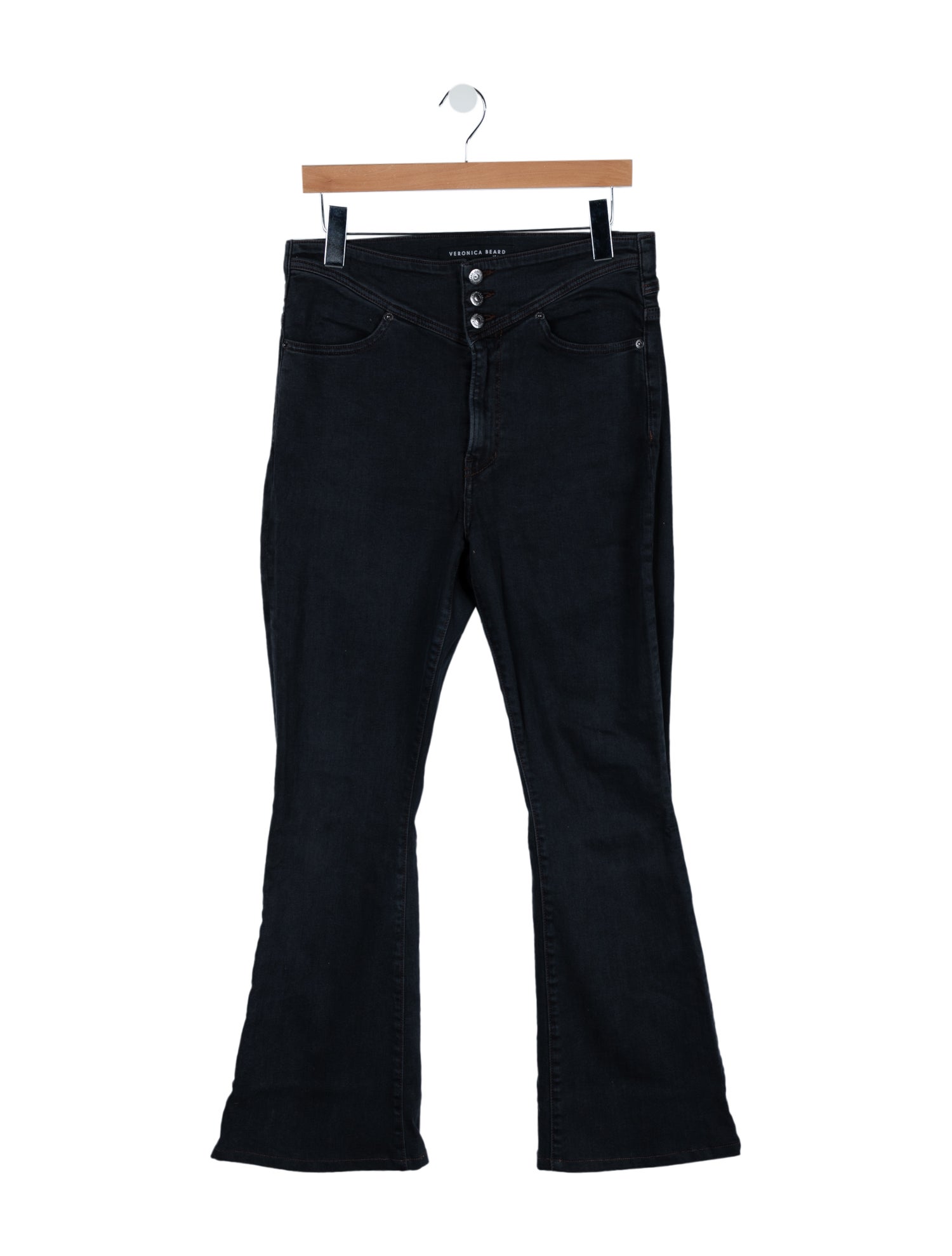 Veronica Beard High-Rise Wide Leg Jeans