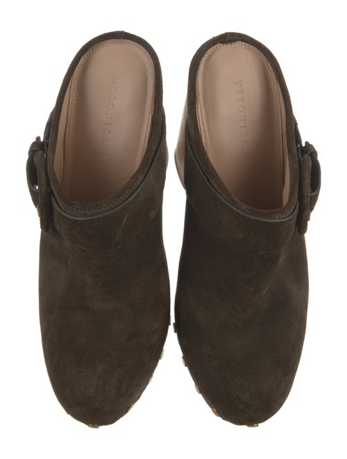 Veronica Beard Suede Studded Accents Slides