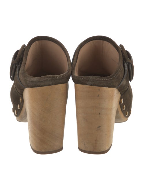 Veronica Beard Suede Studded Accents Slides