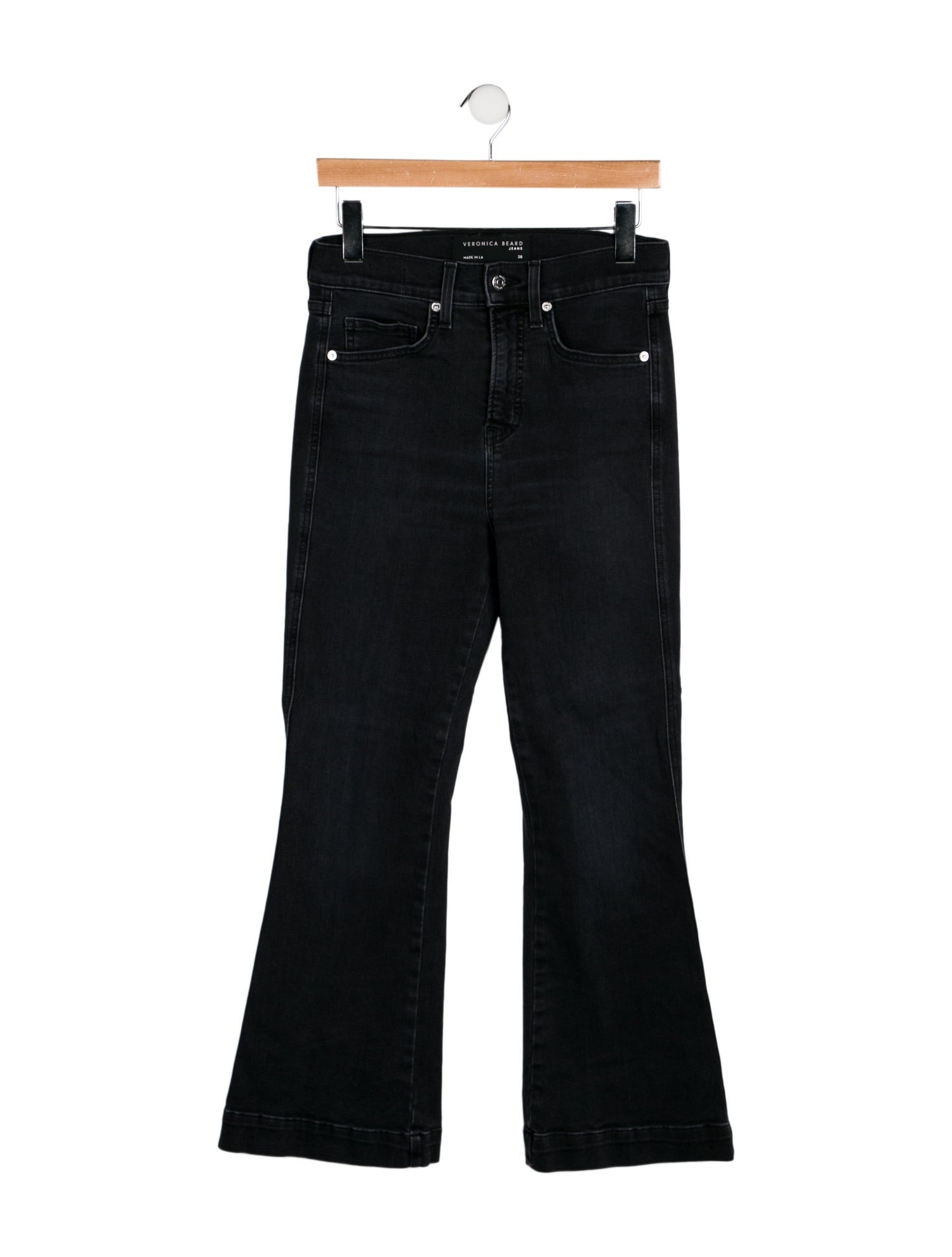 Veronica Beard High-Rise Wide Leg Jeans