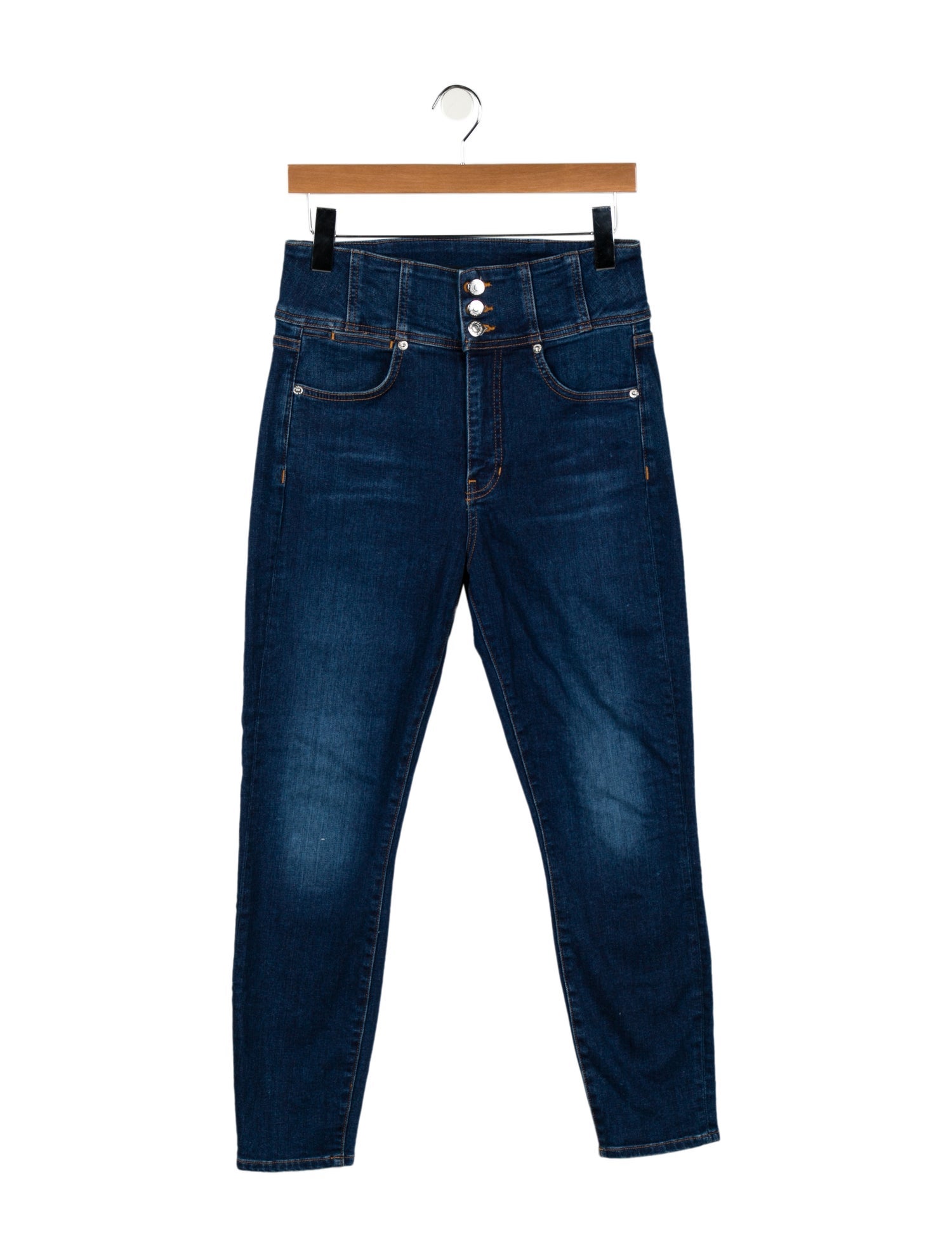 Veronica Beard High-Rise Skinny Leg Jeans