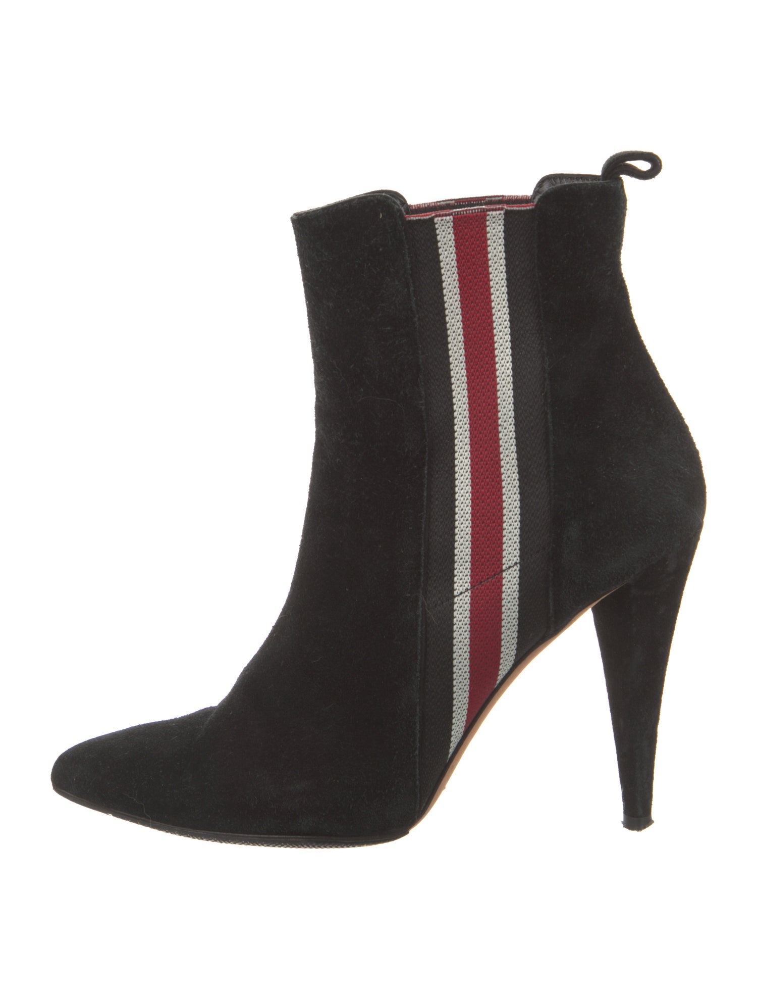 Veronica Beard Suede Colorblock Pattern Chelsea Boots